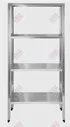 Стеллаж кухонный LUXSTAHL СРП-1800х600х500