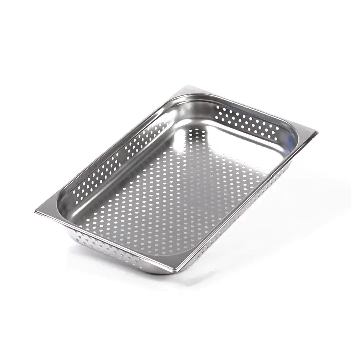 Гастроемкость Luxstahl 1/1х2,5'' 530х325х65 перф 5мм(га42)-0