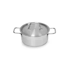 Кастрюля Luxstahl Satin 190х80 2л индукция нерж с тройным дном
