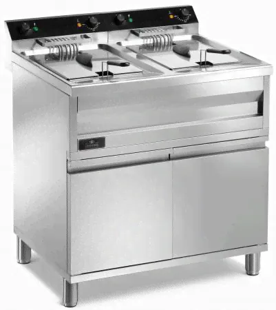 Профессиональная фритюрница 2 ванны Luxstahl FC120M-0