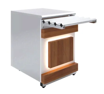 Прилавок нейтральный Luxstahl ПН-600 Premium Eco Wood-0
