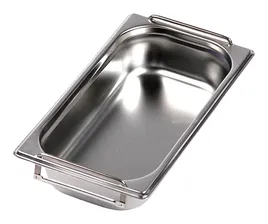 Гастроемкость Luxstahl 813-2 GN 1/3-65 (327х176х65) нерж., с ручками