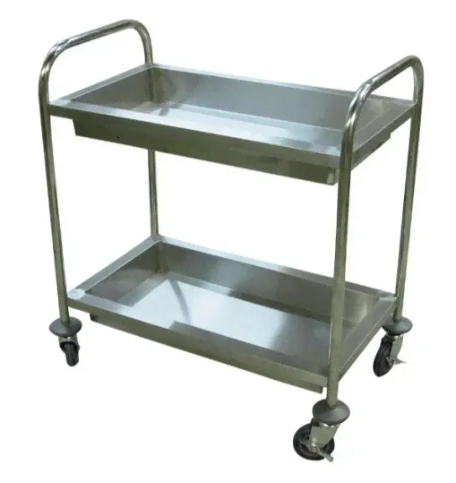 Тележка для сбора посуды Luxstahl 2-х ярусная (850х450х900) [A1014,BR-2M](кт620)