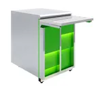 Прилавок нейтральный Luxstahl ПН-600 Premium Neon